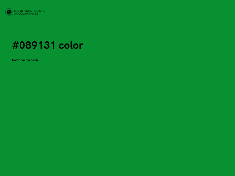 #089131 color image