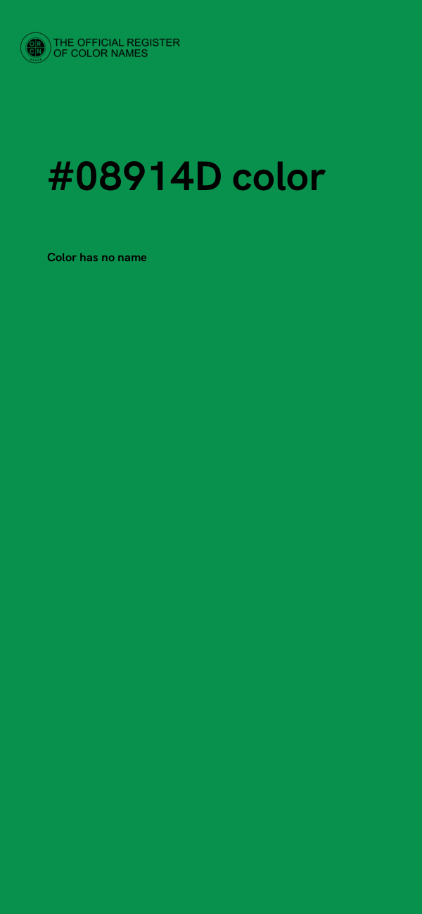 #08914D color image