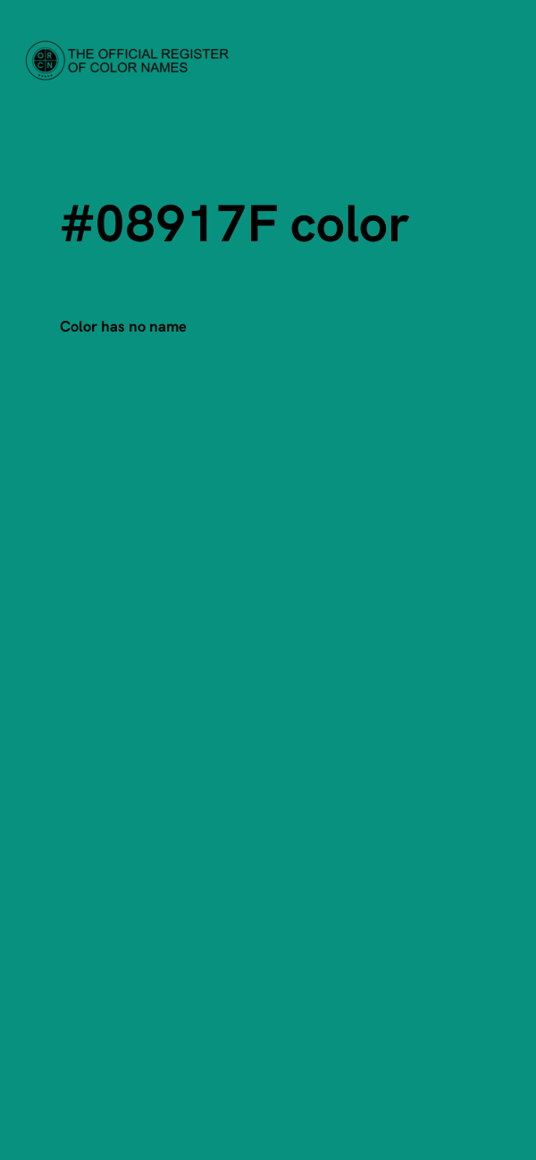 #08917F color image