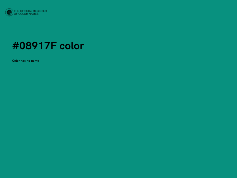 #08917F color image