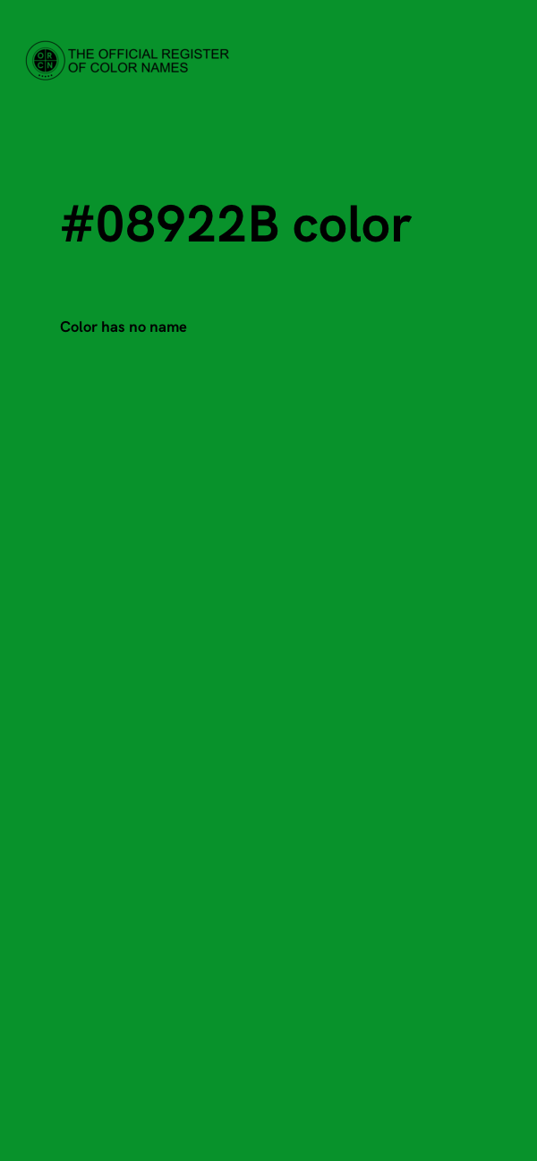 #08922B color image