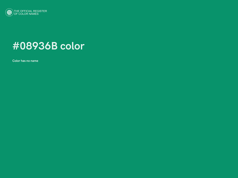 #08936B color image