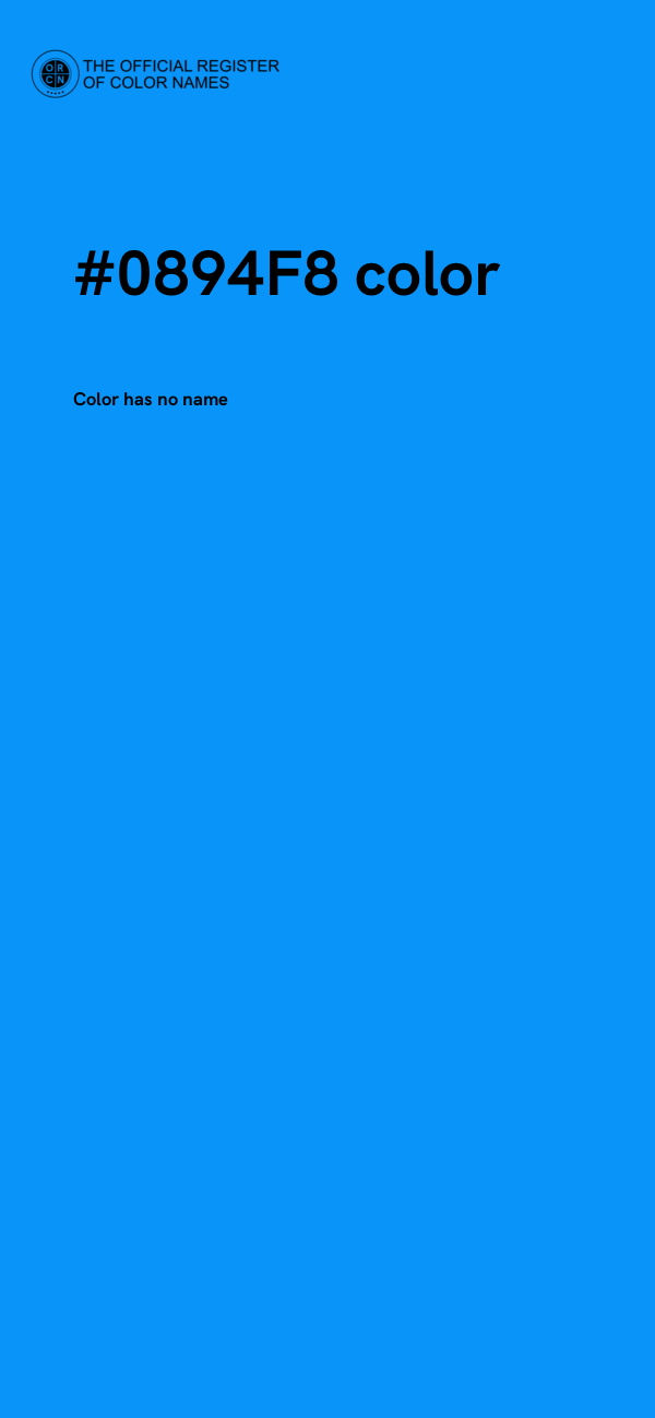 #0894F8 color image