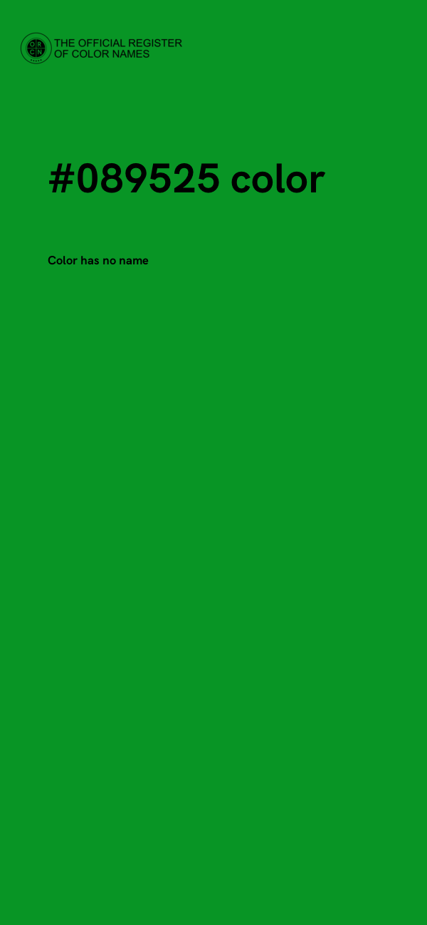 #089525 color image
