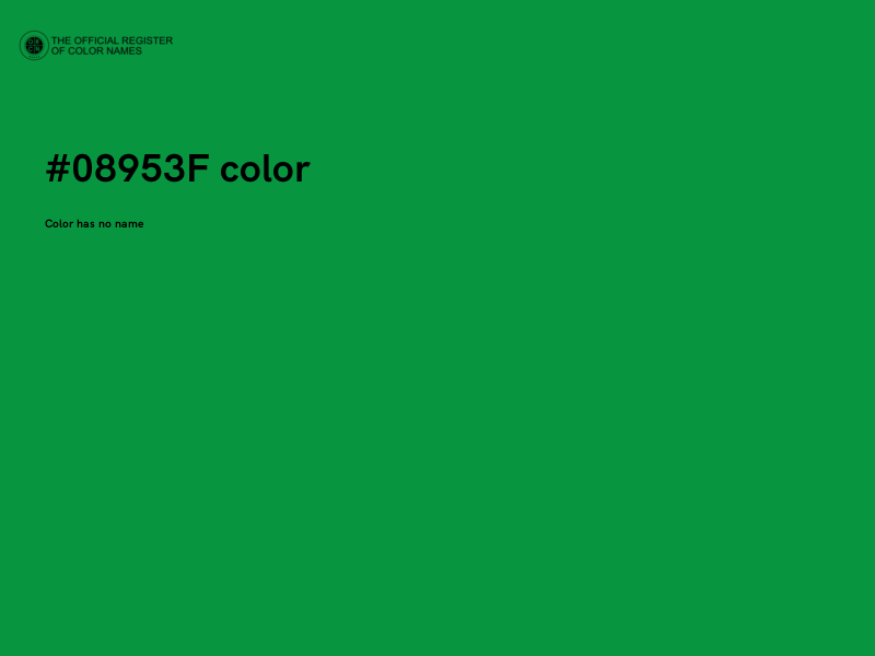 #08953F color image