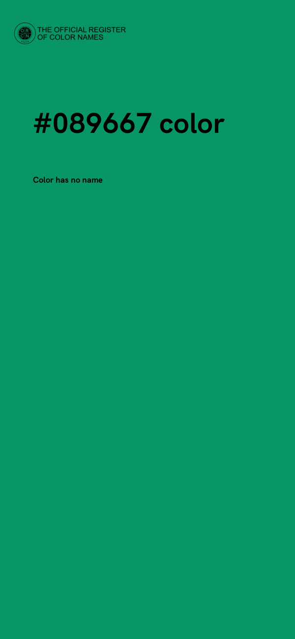 #089667 color image