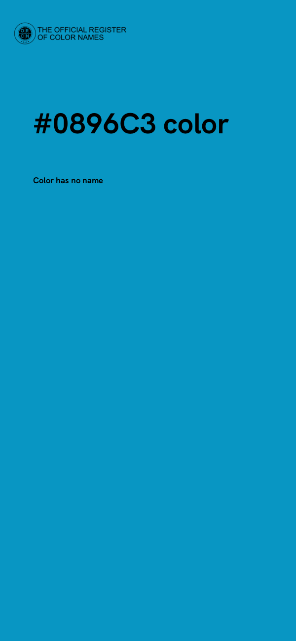 #0896C3 color image