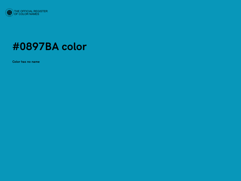 #0897BA color image
