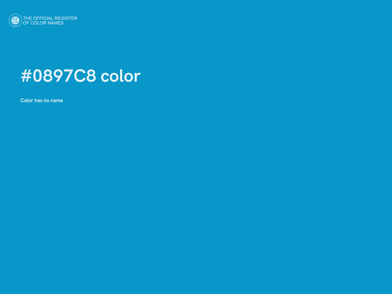 #0897C8 color image