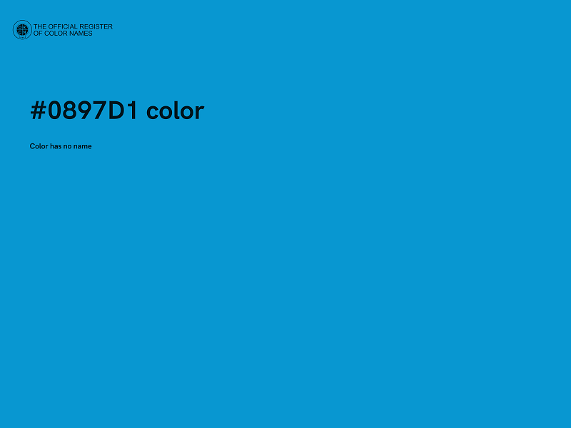 #0897D1 color image