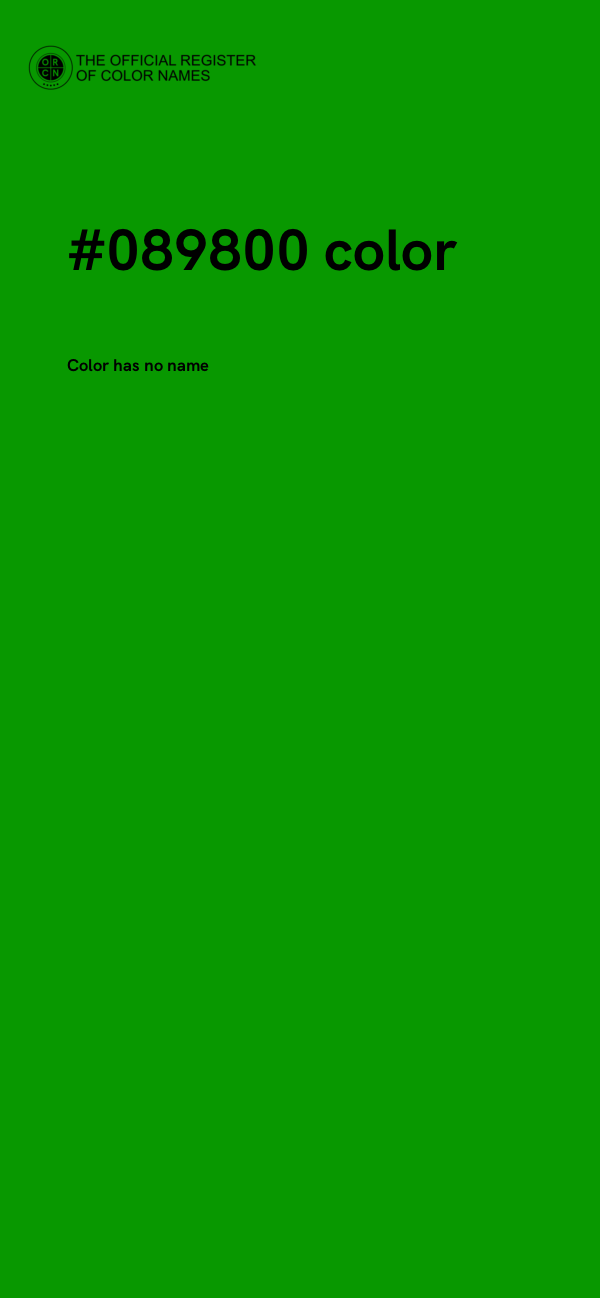 #089800 color image