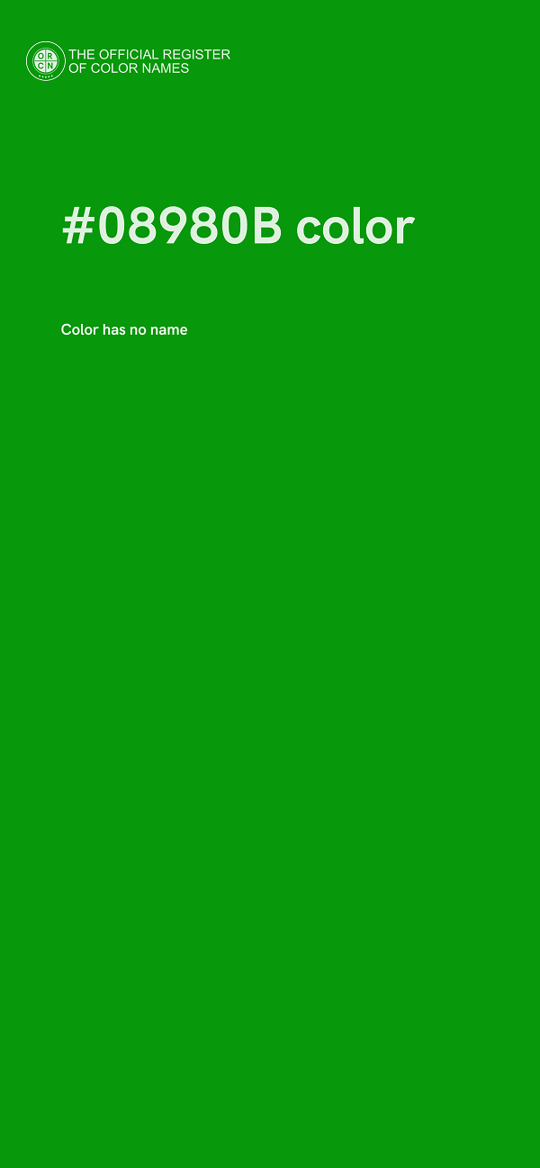 #08980B color image