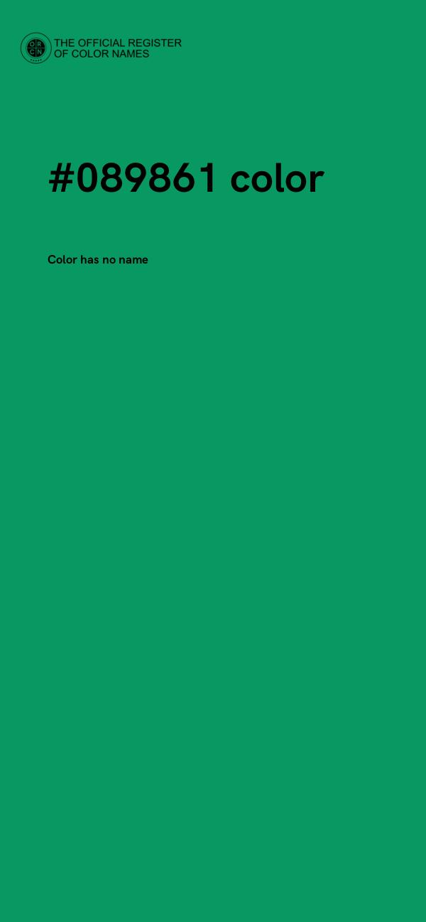 #089861 color image