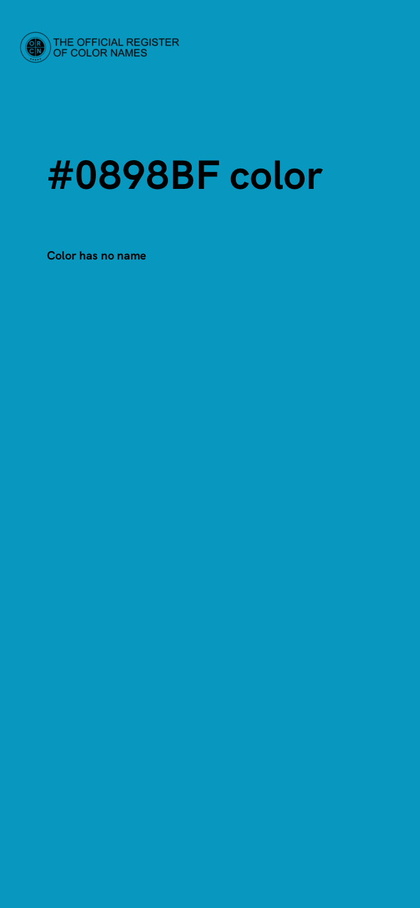 #0898BF color image