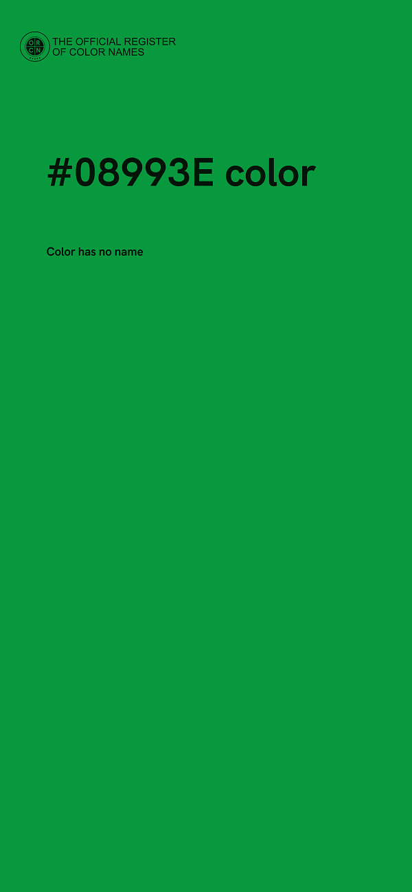 #08993E color image