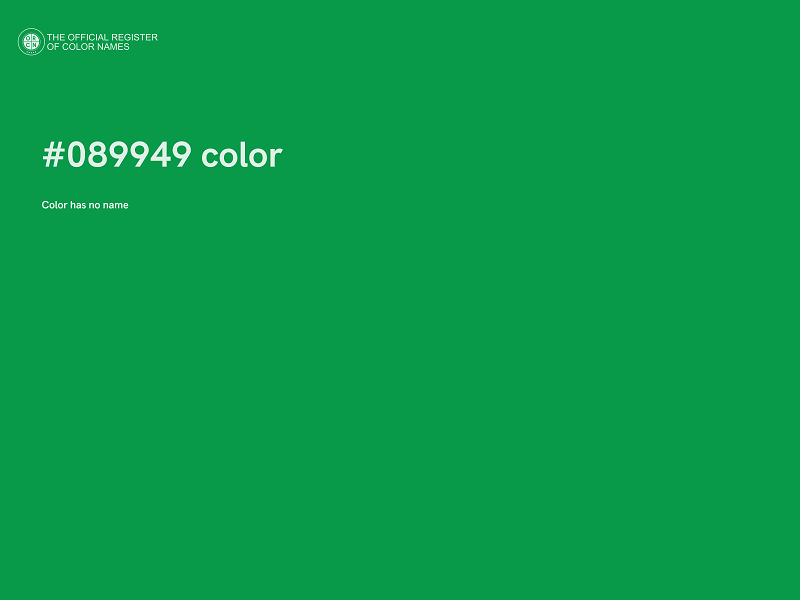 #089949 color image