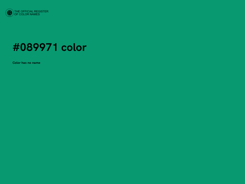 #089971 color image