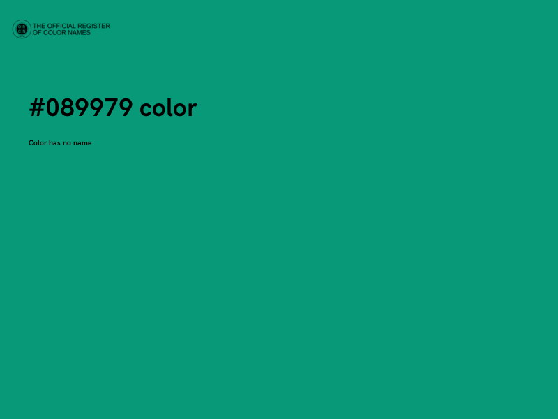 #089979 color image