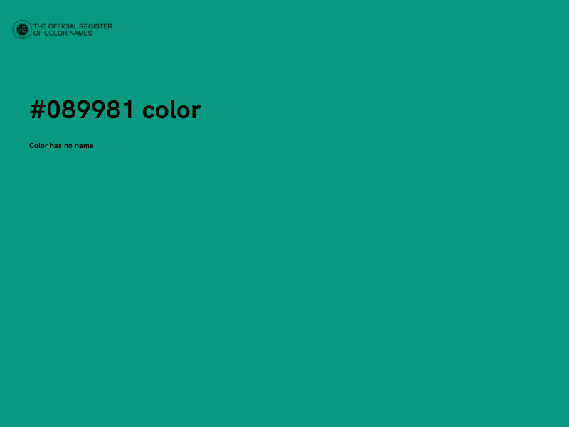 #089981 color image