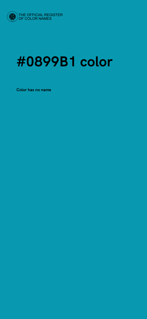 #0899B1 color image