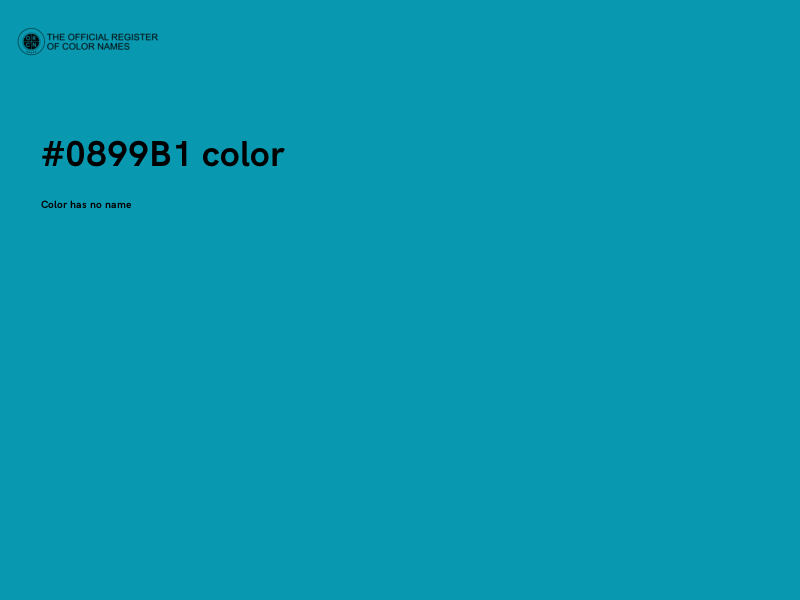 #0899B1 color image