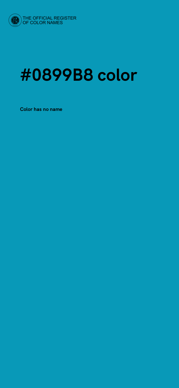 #0899B8 color image