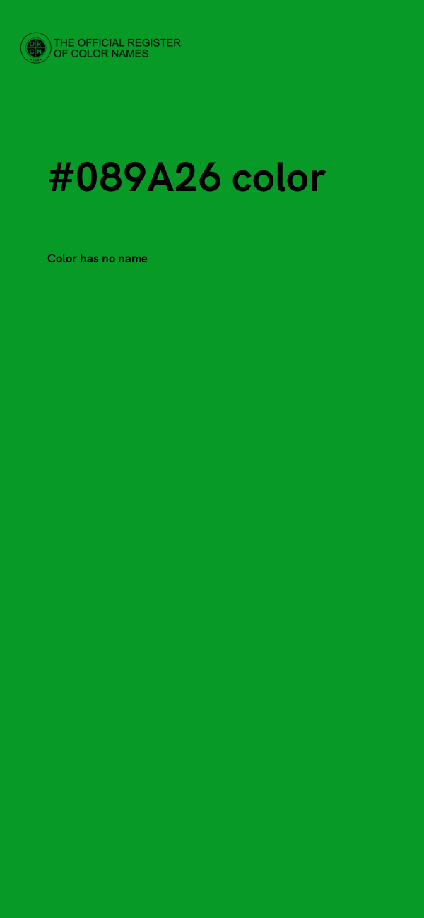 #089A26 color image
