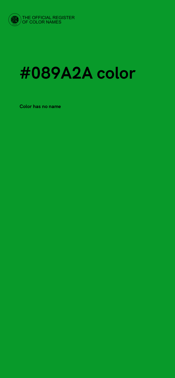 #089A2A color image