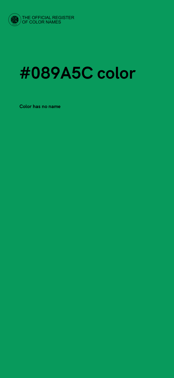 #089A5C color image