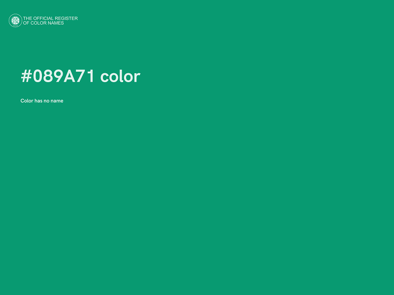 #089A71 color image