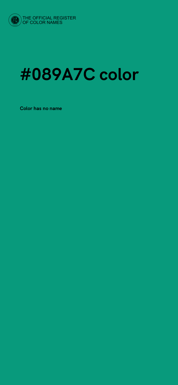 #089A7C color image