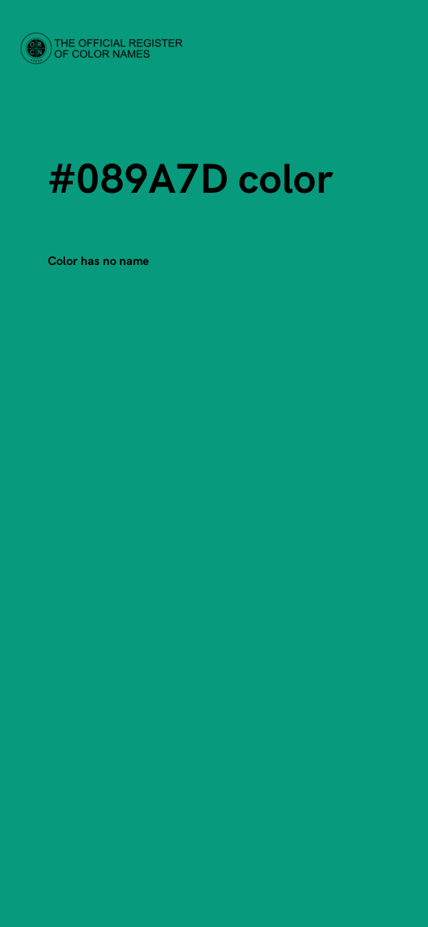 #089A7D color image