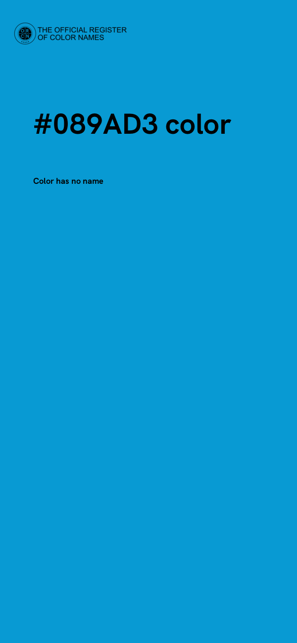 #089AD3 color image
