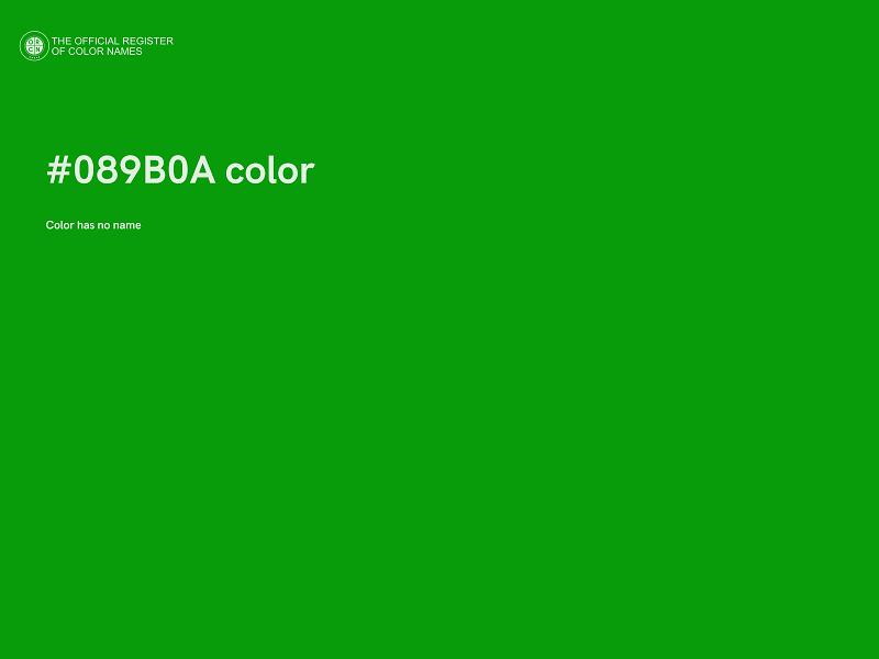 #089B0A color image