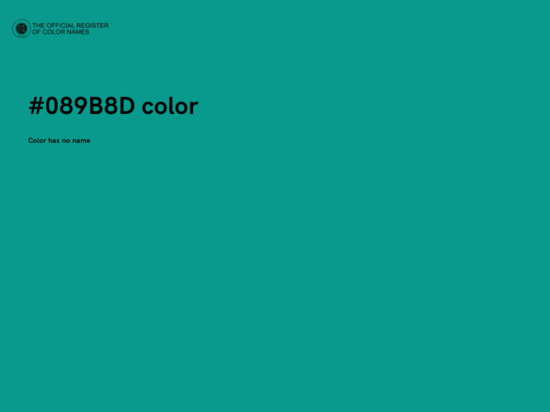 #089B8D color image