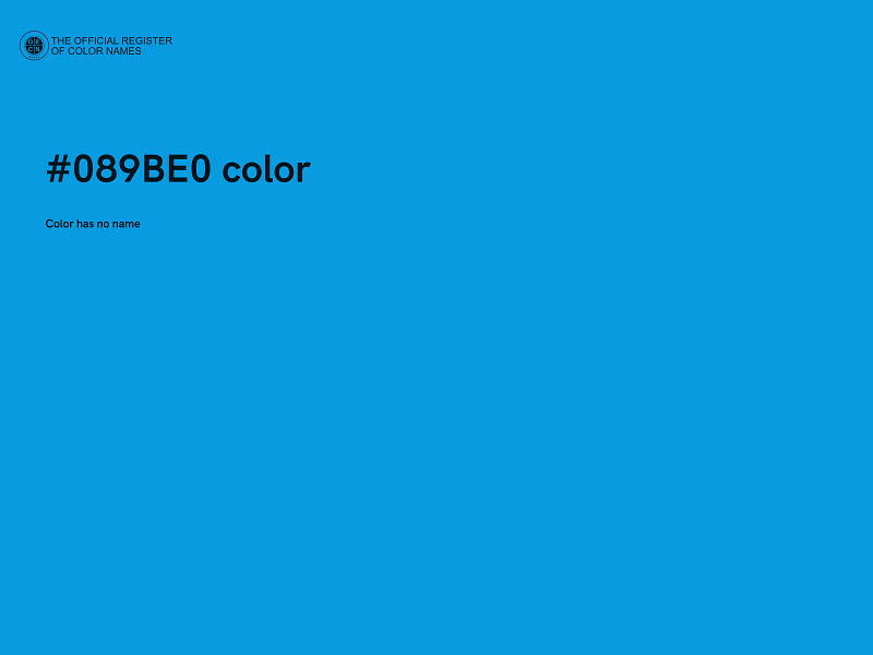 #089BE0 color image