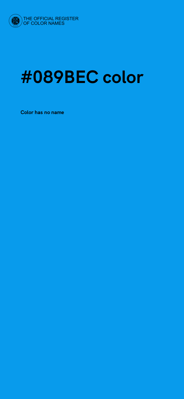 #089BEC color image