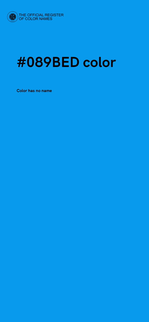 #089BED color image