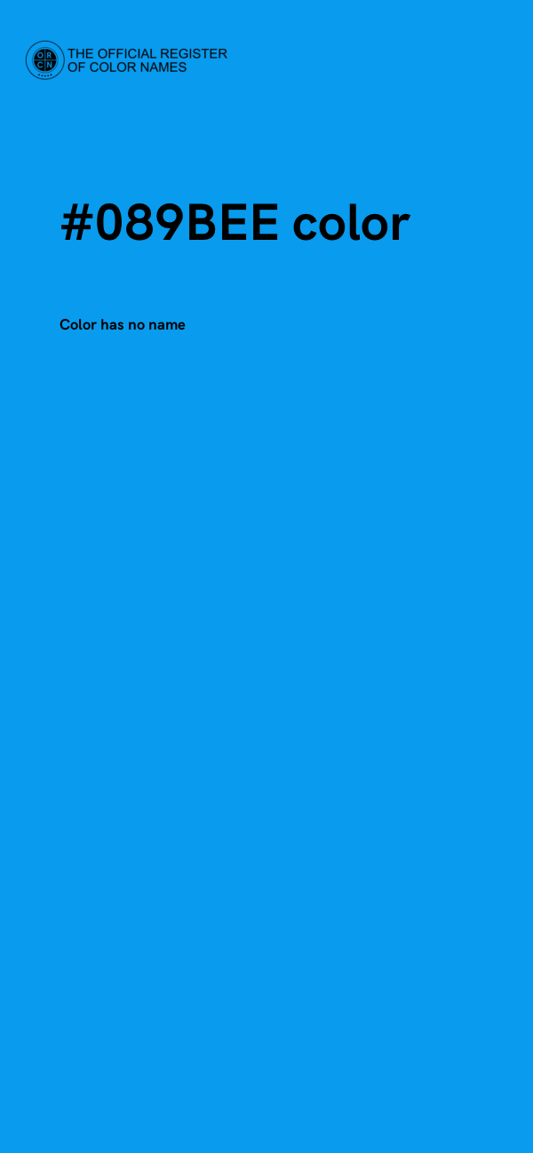 #089BEE color image