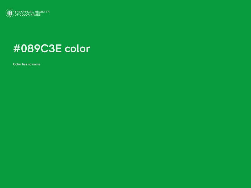 #089C3E color image