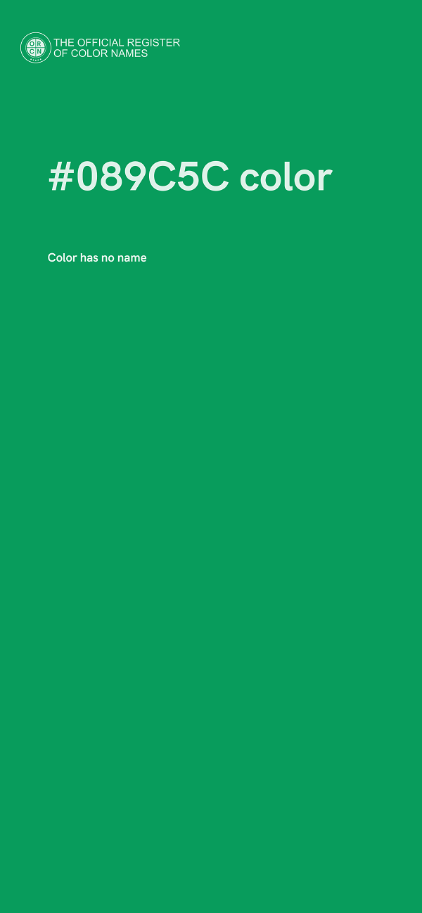 #089C5C color image