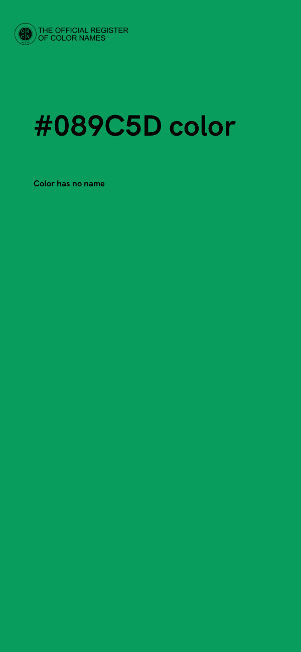 #089C5D color image