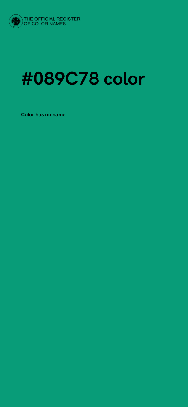 #089C78 color image