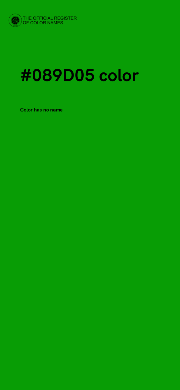 #089D05 color image