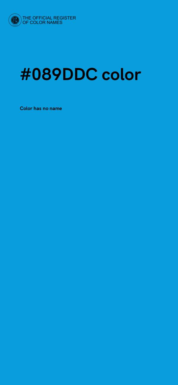 #089DDC color image