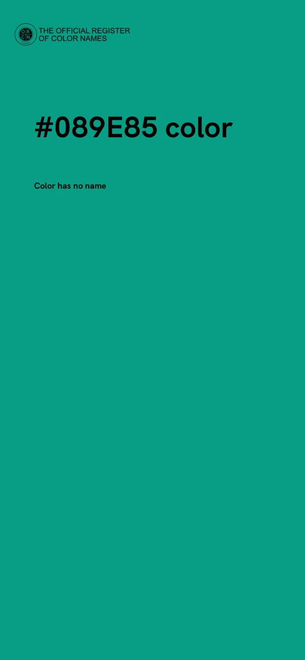#089E85 color image