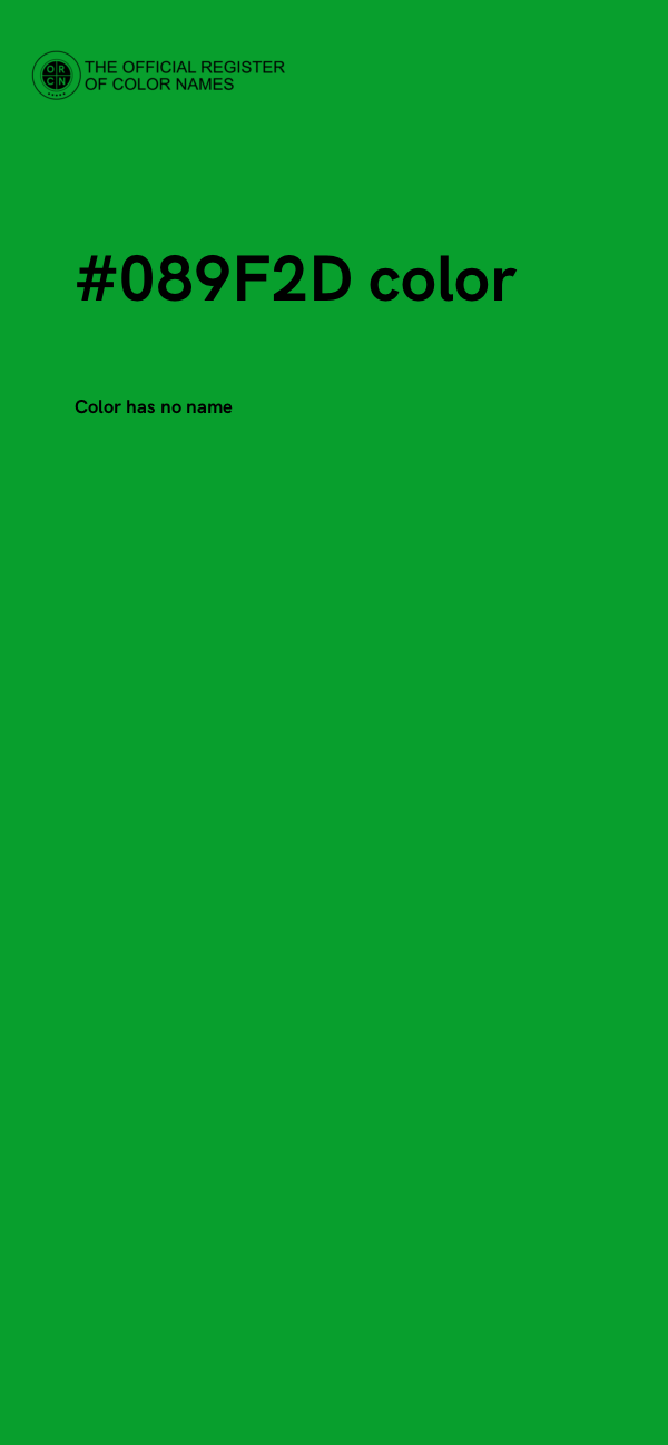 #089F2D color image