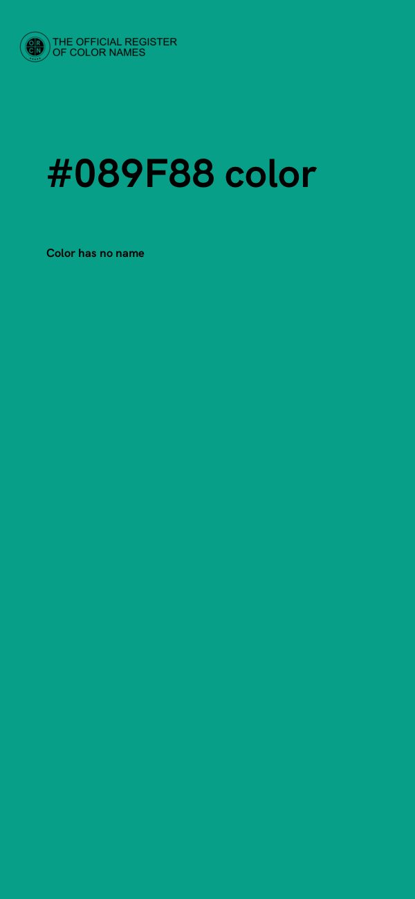 #089F88 color image