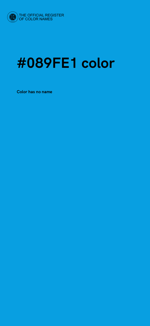 #089FE1 color image