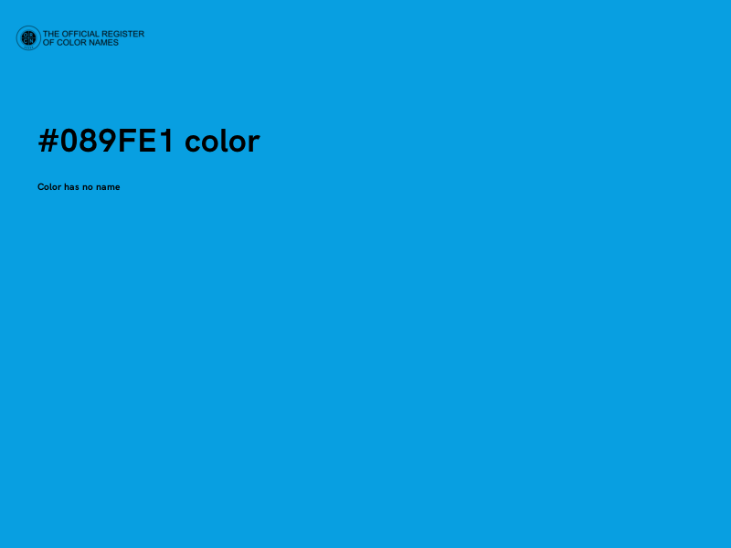 #089FE1 color image